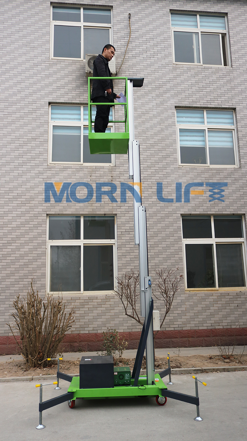7 Advantages of Aluminum Mast Lifts to Facilitate Aerial Jobs - MORN LIFT aluminum mast lift platform