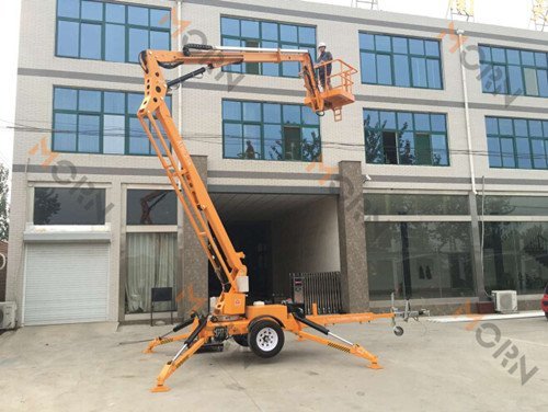 14m Trailer Boom Lift for Our Fiji Client - MORN LIFT trailer boom lift