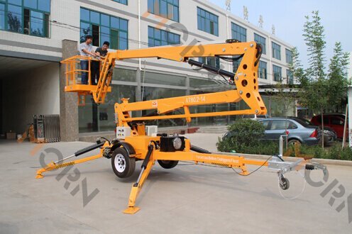 14m Trailer Boom Lift for Our Fiji Client - MORN LIFT boomlift