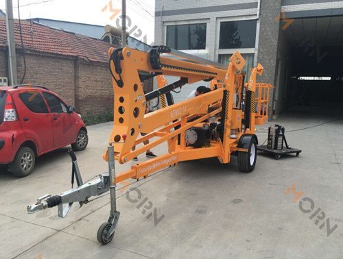 14m Trailer Boom Lift for Our Fiji Client - MORN LIFT Trailing Articulated Boom Lift