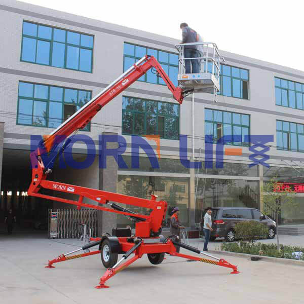 Read more about the article Boom lift cherry picker used for high-altitude operations