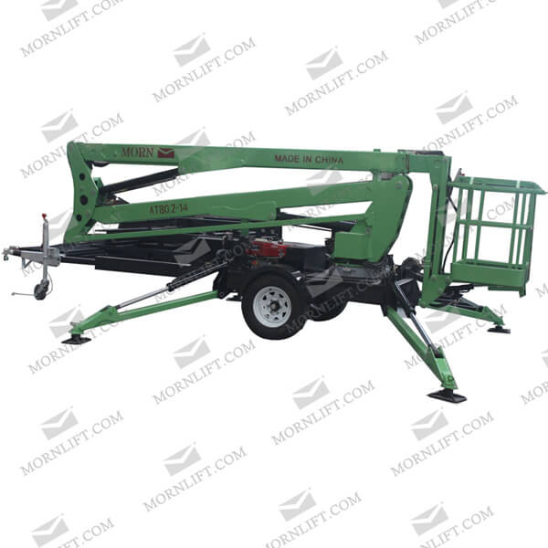 hydraulic trailing boom lift