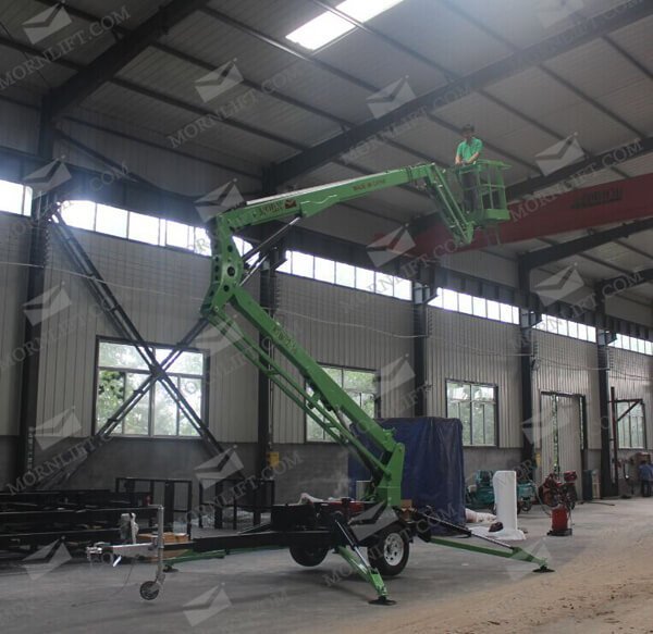 trailing boom lift