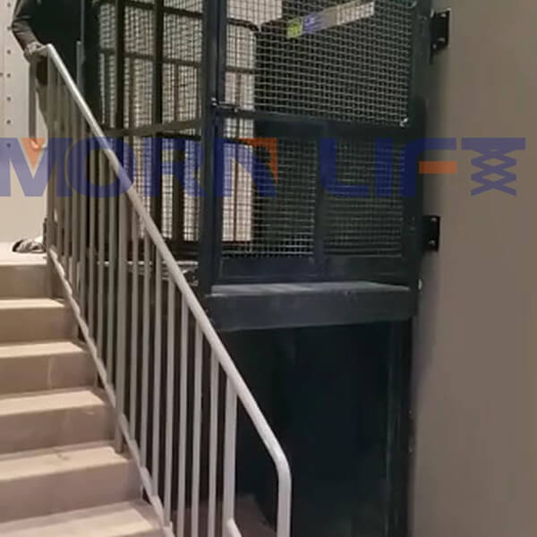 Two Post Cargo Lift in Singapore - MORN LIFT cargo lift in singapore