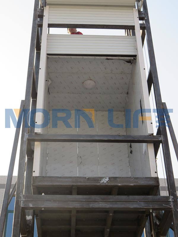 cargo lift installation