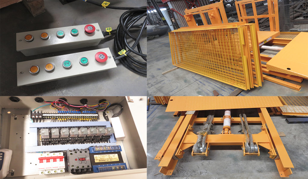 components of goods lift