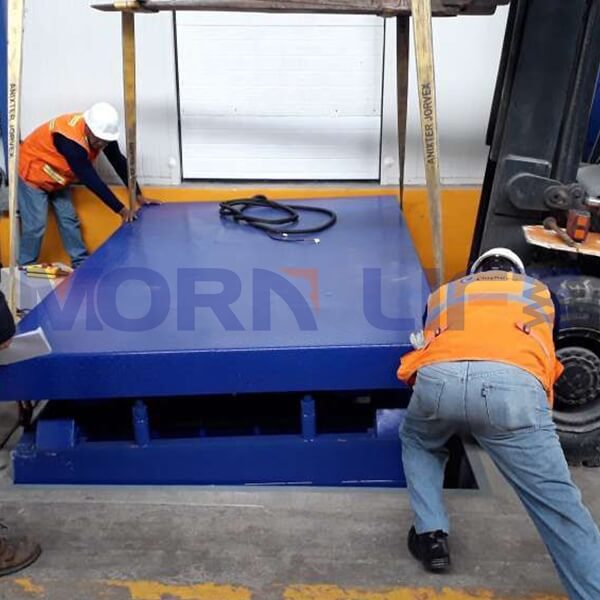 fixed scissor lift install in peru