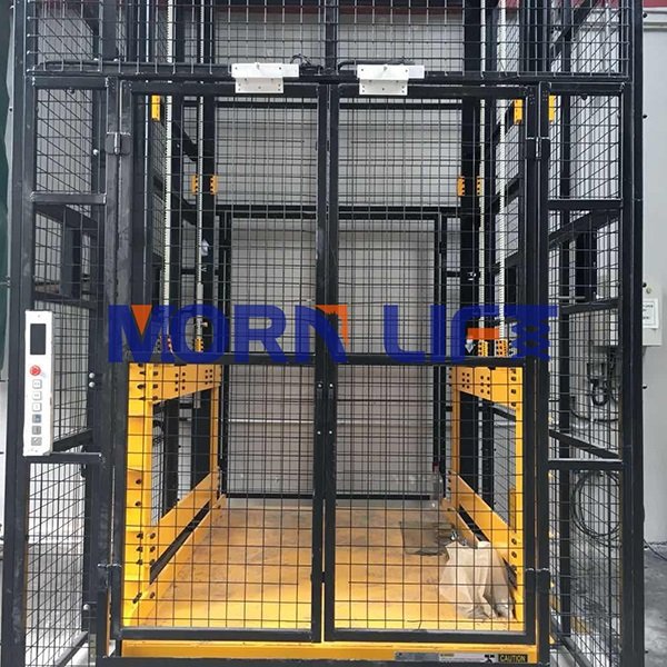 Two Post Cargo Lift in Singapore - MORN LIFT freight elevator in singapore