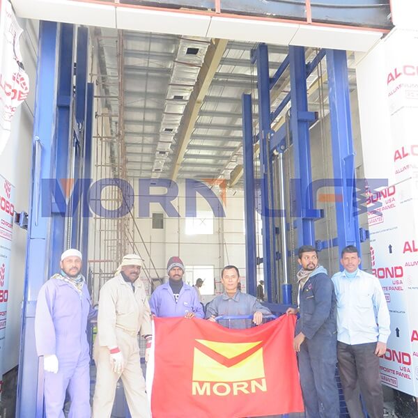 freight elevator installation in Saudi Arabia