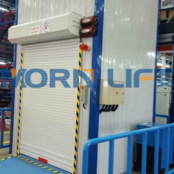freight elevator with color steel tile encloseure