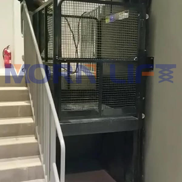 Two Post Cargo Lift in Singapore - MORN LIFT freight lift in singapore