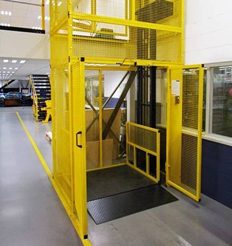 Vertical Cargo Lift: the Best Loading and Unloading Solution for Construction Site! - MORN LIFT goods lift elevator with steel mesh enclosure