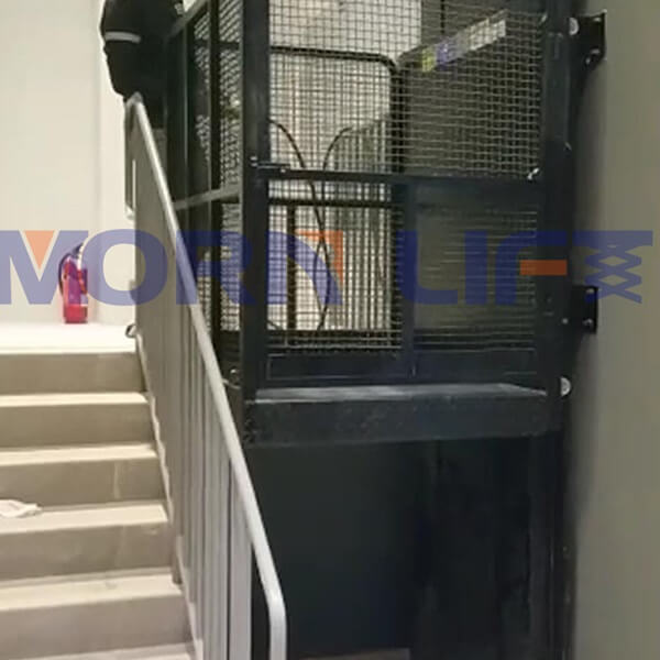 Two Post Cargo Lift in Singapore - MORN LIFT goods lift in singapore