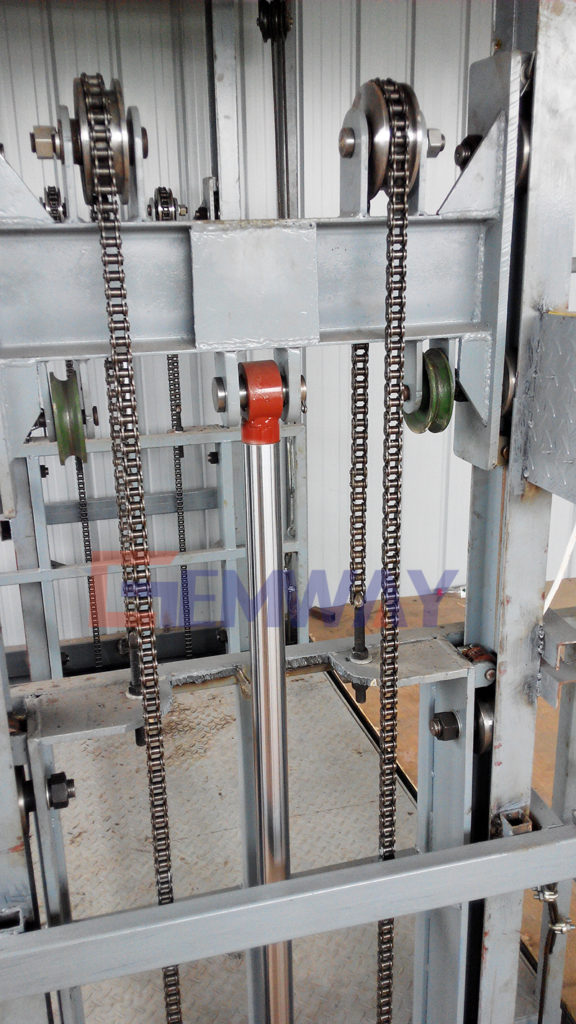 hydraulic system of goods lift