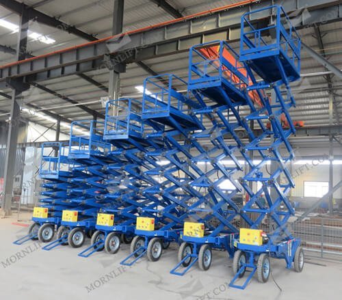 mobile scissor lift different height