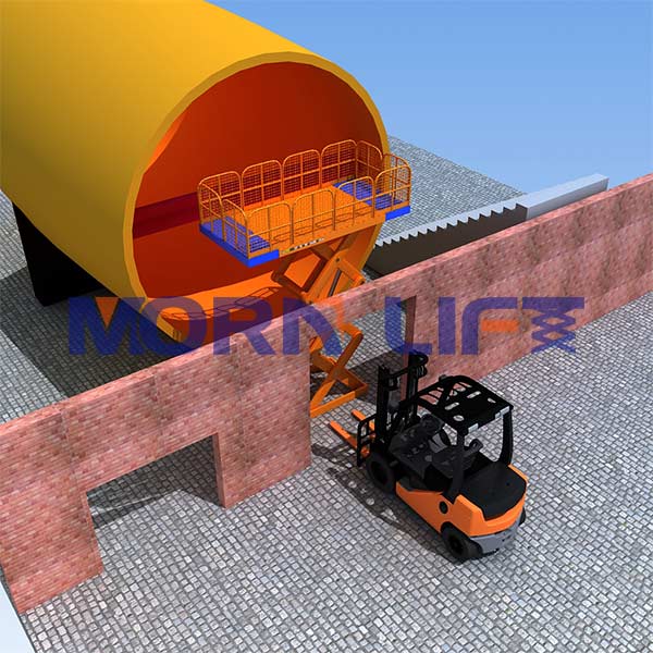 scissor lift in 3d view