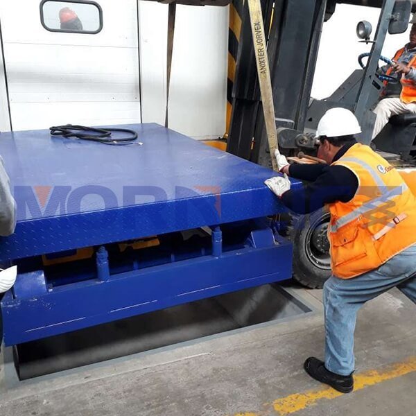 stationary scissor lift install in peru