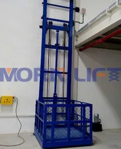 two post cargo lift application