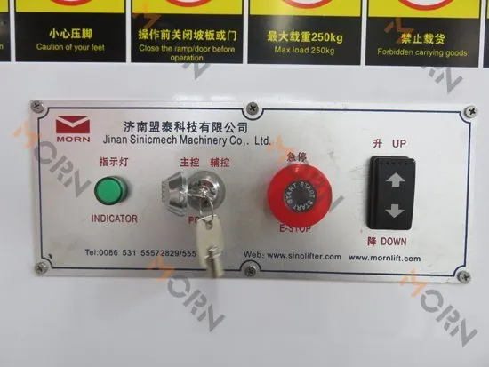 wheelchair lift control