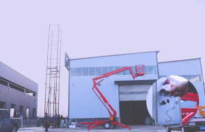 MORN LIFT Towable Boom Lift with Rotating Platform Speeds Up Your Aerial Work 2