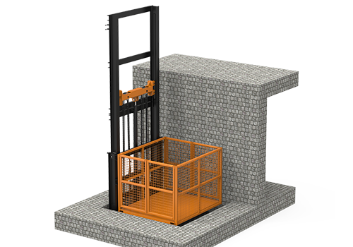 banner - two post cargo lift