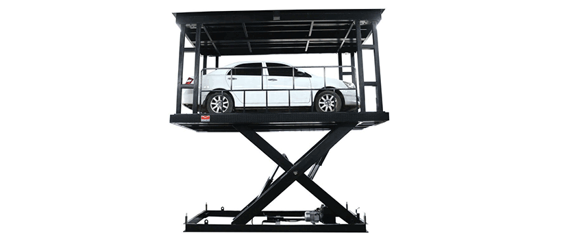 double deck-scissor lift