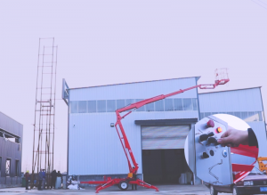 MORN LIFT Towable Boom Lift with Rotating Platform Speeds Up Your Aerial Work 4