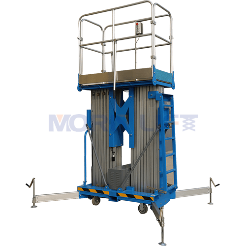 What is the feature of aluminum aerial work platforms - MORN LIFT mast lift
