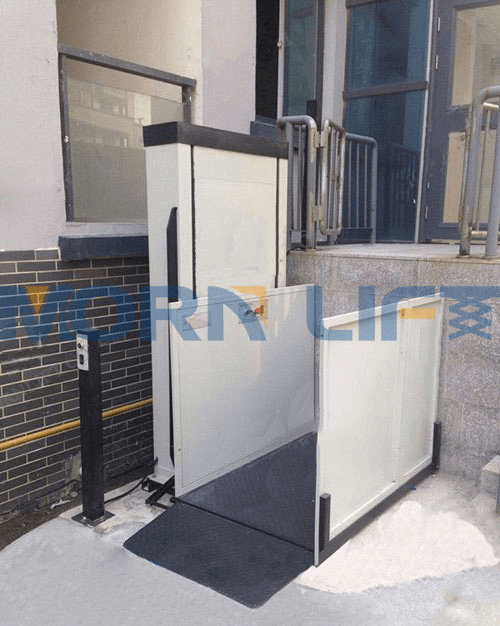 Vertical Platform Lift - MORN LIFT wheelchair lift application
