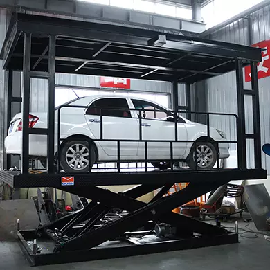 double-deck scissor car lift 2