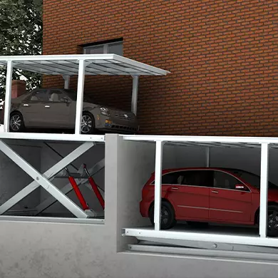 double-deck scissor car lift 3